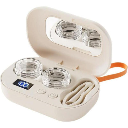 🏆Flash Sale⚡ 50K+ SOLD! 🏆Ultrasonic Rechargeable Contact Lens Cleaner with Vanity Mirror-#YUN7