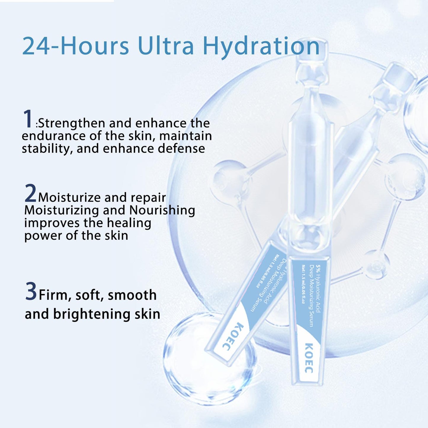 [YOOJ Official] Hyaluronic Acid Serum | 3% 4D   Hyaluronic Acid | Deep nourishment | Hydration   and long-lasting moisture | Boosts skin   brightness | Smooths fine lines | Glass-skin   glow | Great for all skin types-A11