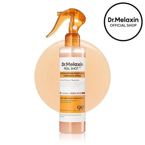 🏆Flash Sale⚡ ﻿ [Dr.melaxin Official] Peel Shot Keratin Care Kojic Acid Turmeric Spray 200ml Pore Clearing Exfoliating Formula Skin Repair Scrub ﻿-A11