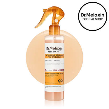 🏆Flash Sale⚡ ﻿ [Dr.melaxin Official] Peel Shot Keratin Care Kojic Acid Turmeric Spray 200ml Pore Clearing Exfoliating Formula Skin Repair Scrub ﻿-A11
