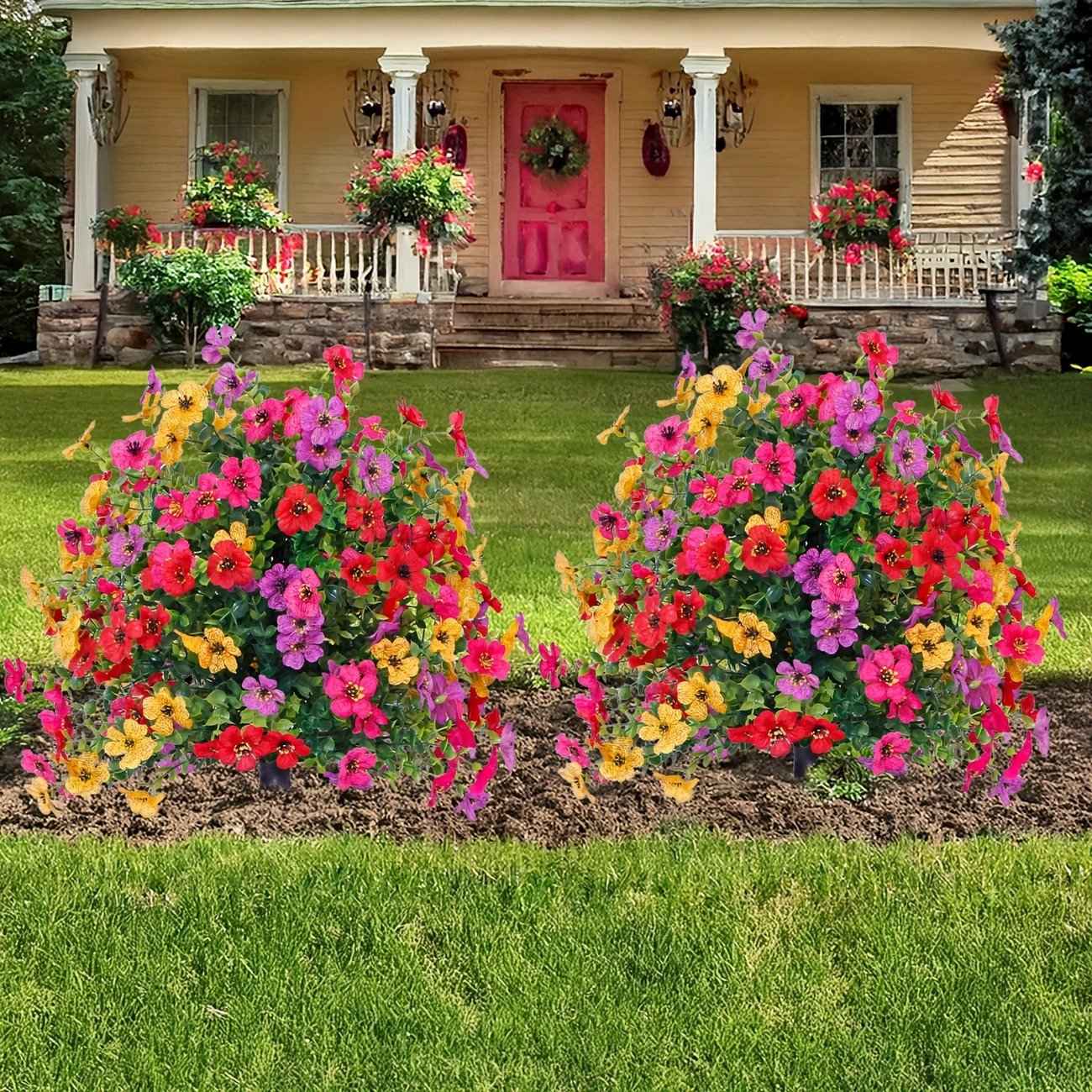 Last Day Promotion! 🔥Outdoor/Indoor UV Resistant & Waterproof Artificial Flower Decor ✅-102