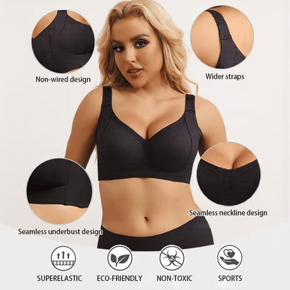 ⚡Flash-Sale⚡100k-sold⚡【⏰BUY 2 GET 1 FREE🔥】Versatile Comfy Lift & Flex Wireless Bra-HZ