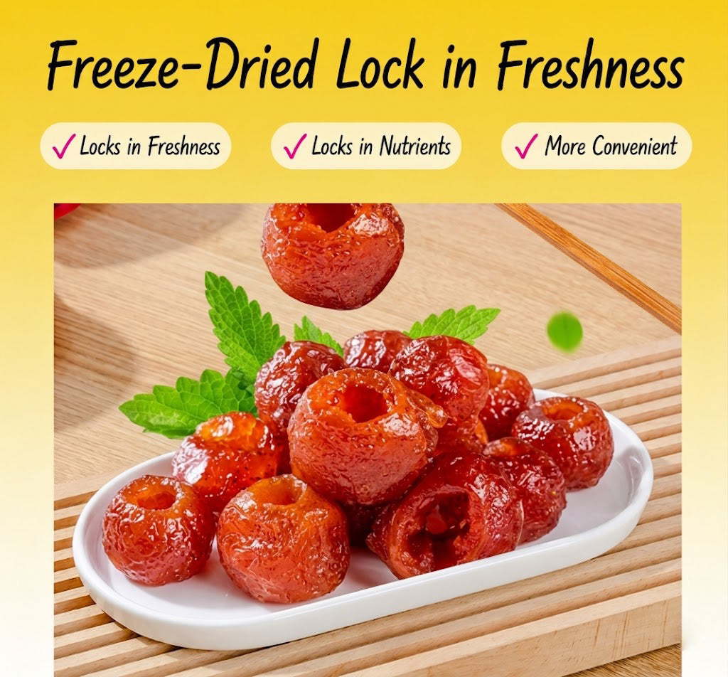 🐡Say goodbye to high-calorie guilt! 🥥🥥 Satisfy your cravings with our hollow dried hawthorn berries-K3
