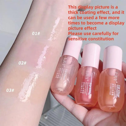 ⏰100K+ SOLD! 💥Long-lasting Shine & Hydration Moisturizing Hydrating Glossy Lip Stick for Girls & Women Plumping Lip Plumper Gift for Fall Christmas Lipstick-#YEP8