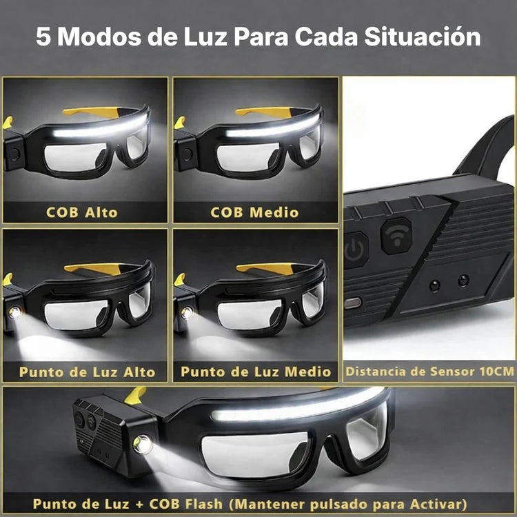 🚨 Ultimate Hands-Free LED Headlamp Glasses: ✨Your All-in-One Night Vision Solution for Every Adventure & Task-102