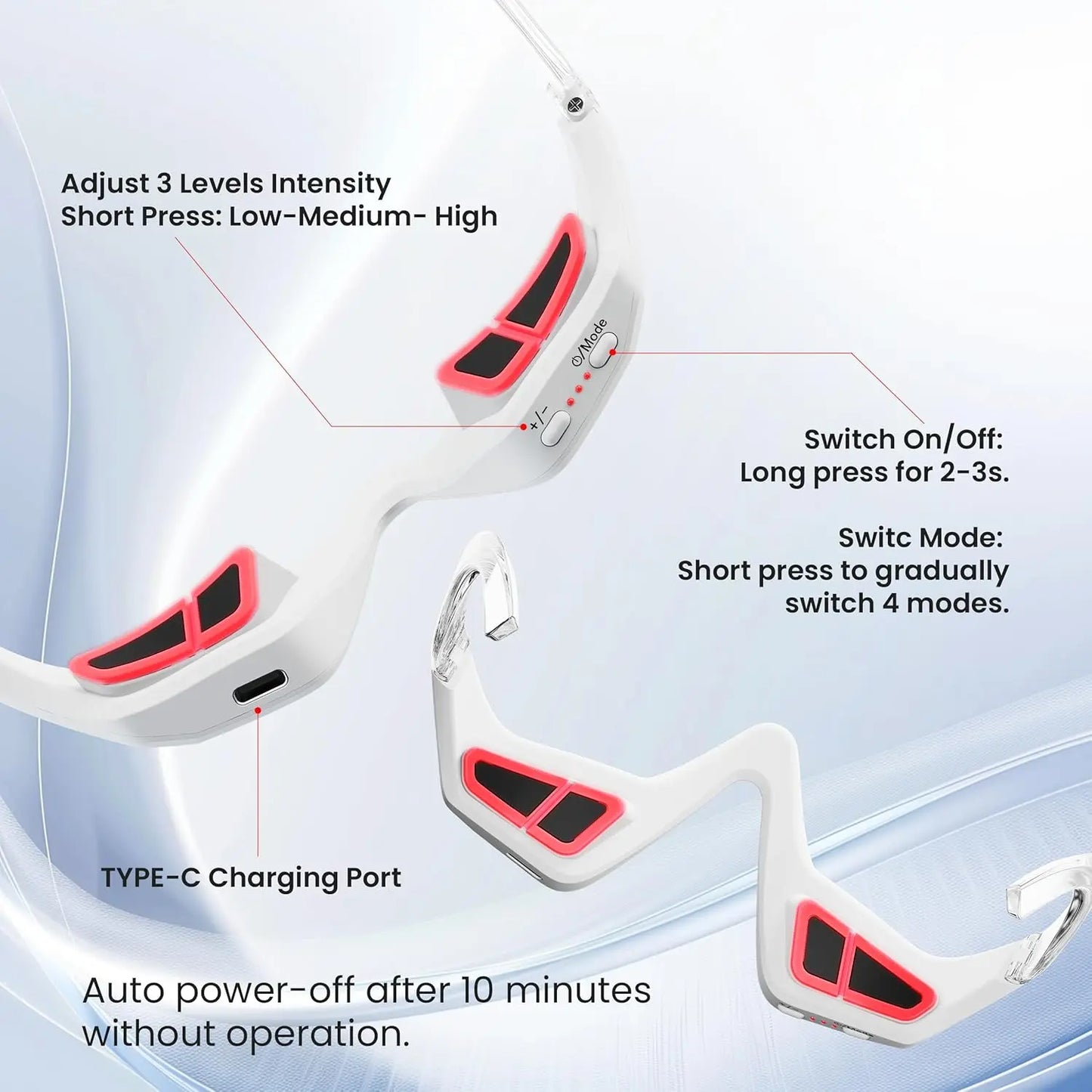 ⏰️Flash Sale⏰️Limited-Time Offer⏰️Under Eyes Red Light Therapy Eyelift Massager Glasses-886