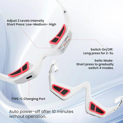 ⏰️Flash Sale⏰️Limited-Time Offer⏰️Under Eyes Red Light Therapy Eyelift Massager Glasses-886