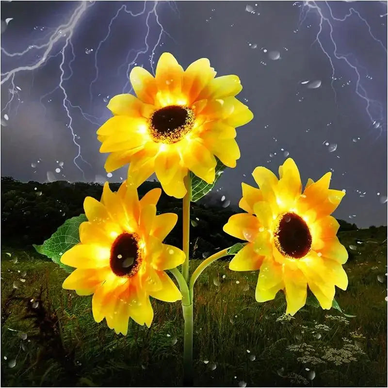 ⚡Crazy-Sale⚡60k-Sold⚡Solar Powered Sunflower Shaped Garden Light,Outdoor Lawn Lamp, Ground Stake Light-886