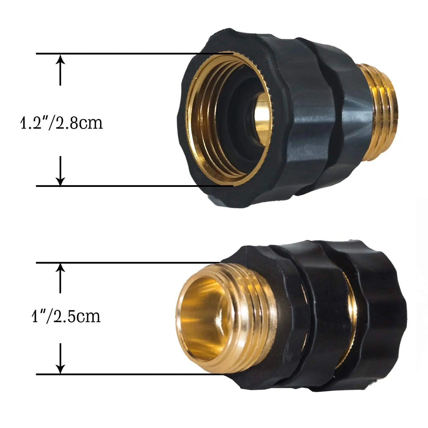 🏆Flash Sale⚡ 340K+ SOLD! 🏆Hourleey Garden Hose Quick Connector, 3/4 Inch Male and Female Garden Hose Fitting Quick Connector-HZ