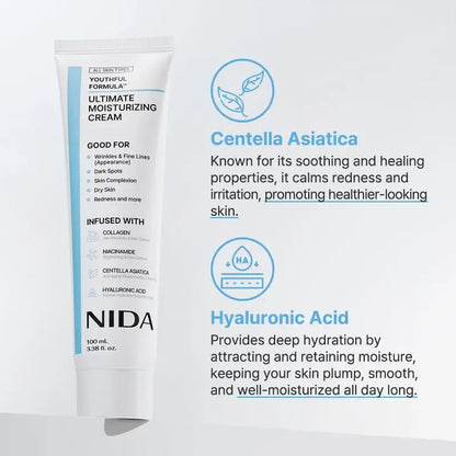 🏆Flash Sale⚡ 50K+ SOLD! 🏆 NIDA Ultimate Moisturizing Cream – Hydrating & Firming, Gentle Daily Face Cream-#YUN7