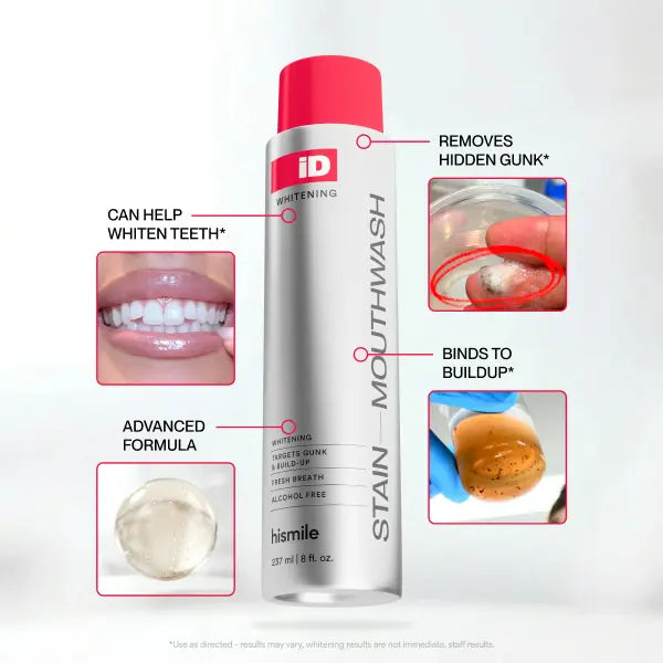🏆Flash Sale⚡ 50K+ SOLD! 🏆 Stain Whitening Mouthwash for White Teeth, Freshens Breath with Essential Oils 237ml-HZ