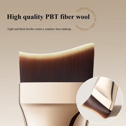 🏆Flash Sale⚡ 50K+ SOLD! 🏆Fish Tail Foundation Brush – Streak-Free, Soft & Lightweight for Flawless Application-#YUN7