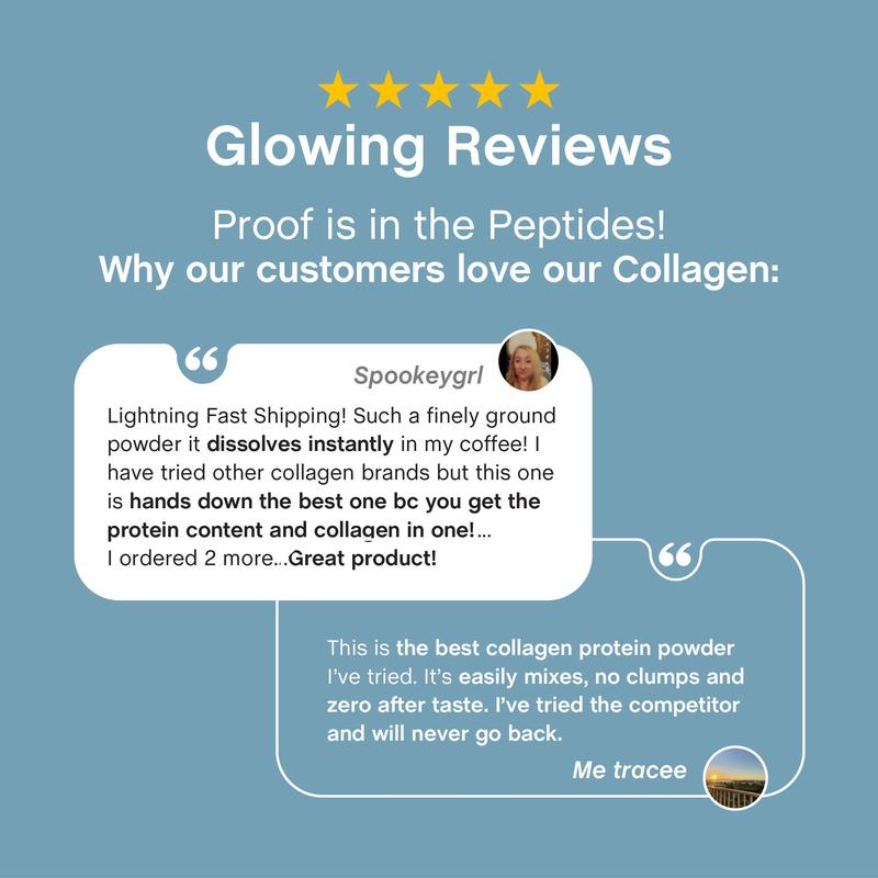 🏆Flash Sale⚡ 50K+ SOLD! 🏆Collagen Bio-Peptides Powder 20oz - Grassfed Protein Supplement - Advanced with 18 Essential Amino Acids-#YUN7