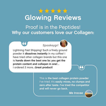 🏆Flash Sale⚡ 50K+ SOLD! 🏆Collagen Bio-Peptides Powder 20oz - Grassfed Protein Supplement - Advanced with 18 Essential Amino Acids-#YUN7