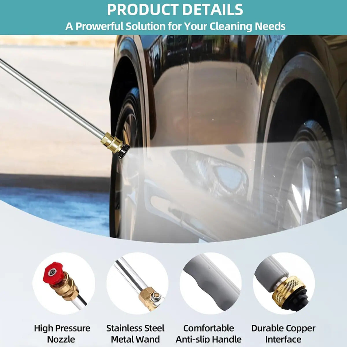 ⏰️Flash-Sale⚡💧Jet Nozzle Power Washer for Garden Hose,🚗Hydro Jet High Pressure Washer Tools-886