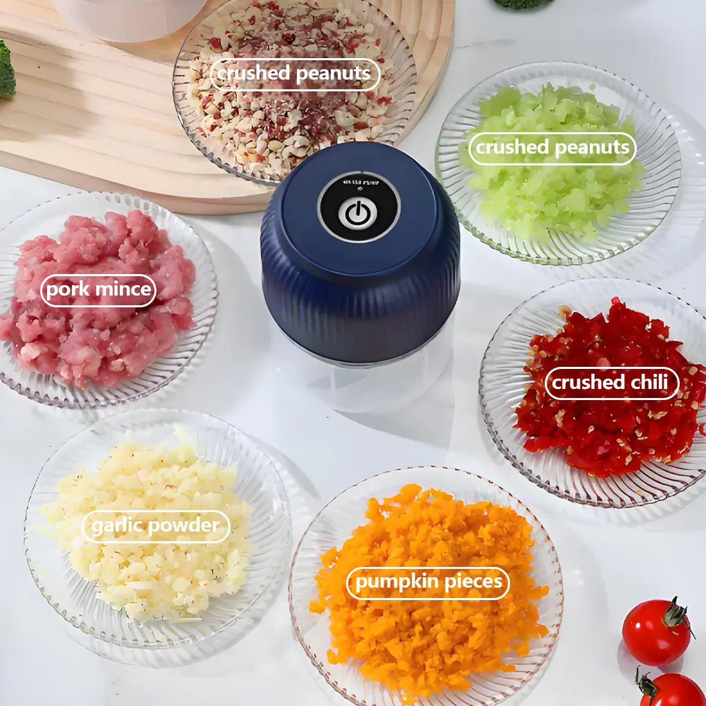 ⚡Crazy-Sale⚡Limited-Time Offer🔌 USB Rechargeable，300ML Electric Mini Chopper 🔥-102