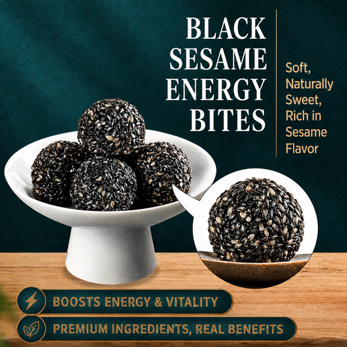 🔥🔥 Natural Energy & Vitality Support Formula 🌿 Polygonatum & Black Sesame Balls for Daily Stamina, Focus & Confidence | Clean Herbal Nutrition for Men’s Wellness-C7