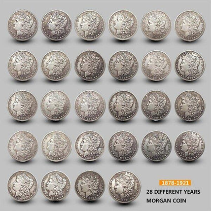 【Complete Set】1878-1921 Morgan Silver Dollar 28PC