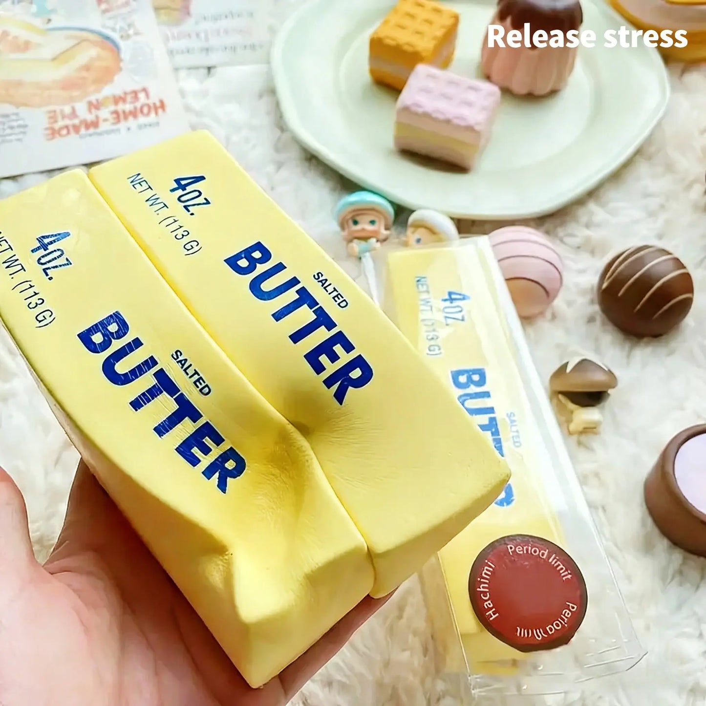 🏆Flash Sale⚡ 45K+ SOLD! 🏆-Super Soft Squishy Butter Stick Stress Toy Slow Rising Sensory Fidget for Teens Non Toxic Party Favors Christmas Birthday Gifts-HZ