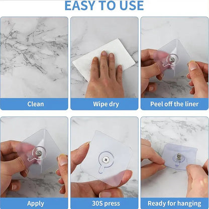 ⚡Flash-Sale⚡100k-sold⚡BUY 10 GET 10 FREE 20PCS Adhesive Frame Hooks Wall Mount-A11
