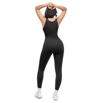 🎉Last Day Promotion 60% OFF💞Deep V Shapewear with Chest Support Breathable High-Waisted Tummy Control Jumpsuit-ZDQ8