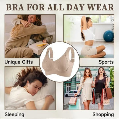 ⚡Flash-Sale⚡100k-sold⚡【⏰BUY 2 GET 1 FREE🔥】Versatile Comfy Lift & Flex Wireless Bra-HZ
