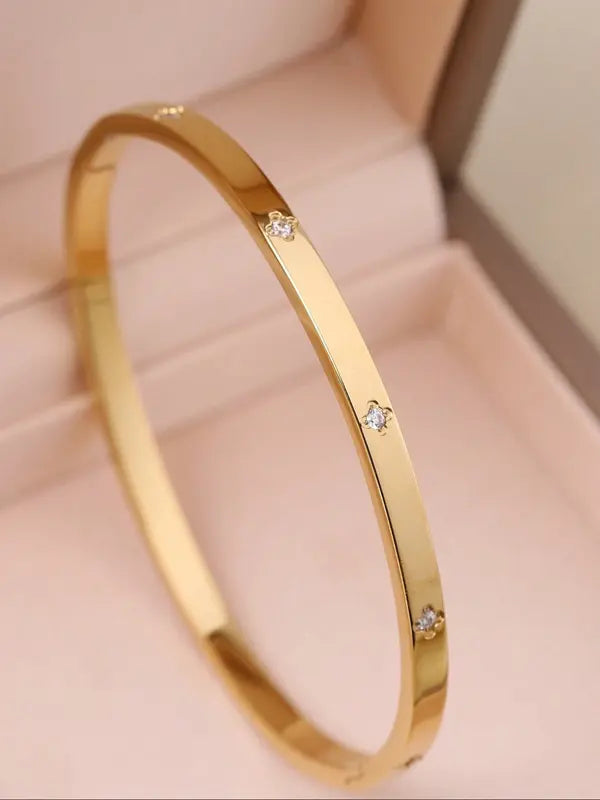 ⏰100K+ SOLD! 💥Women's gold bracelet set, floral nail design, women's casual style jewelry, the perfect gift for her, high-quality bracelet-#YEP8