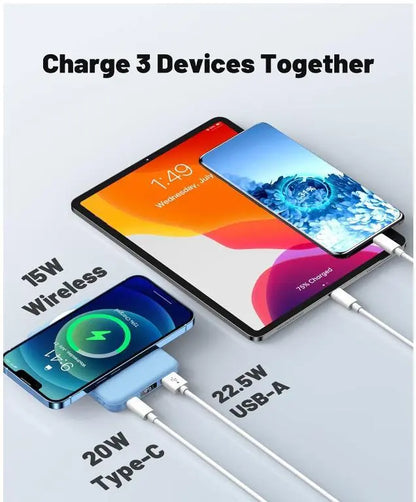 🏆Flash Sale⚡ Newly Upgraded! 🏆10000mAh Magnetic Power Bank Foldable Stand LED Display-HZ
