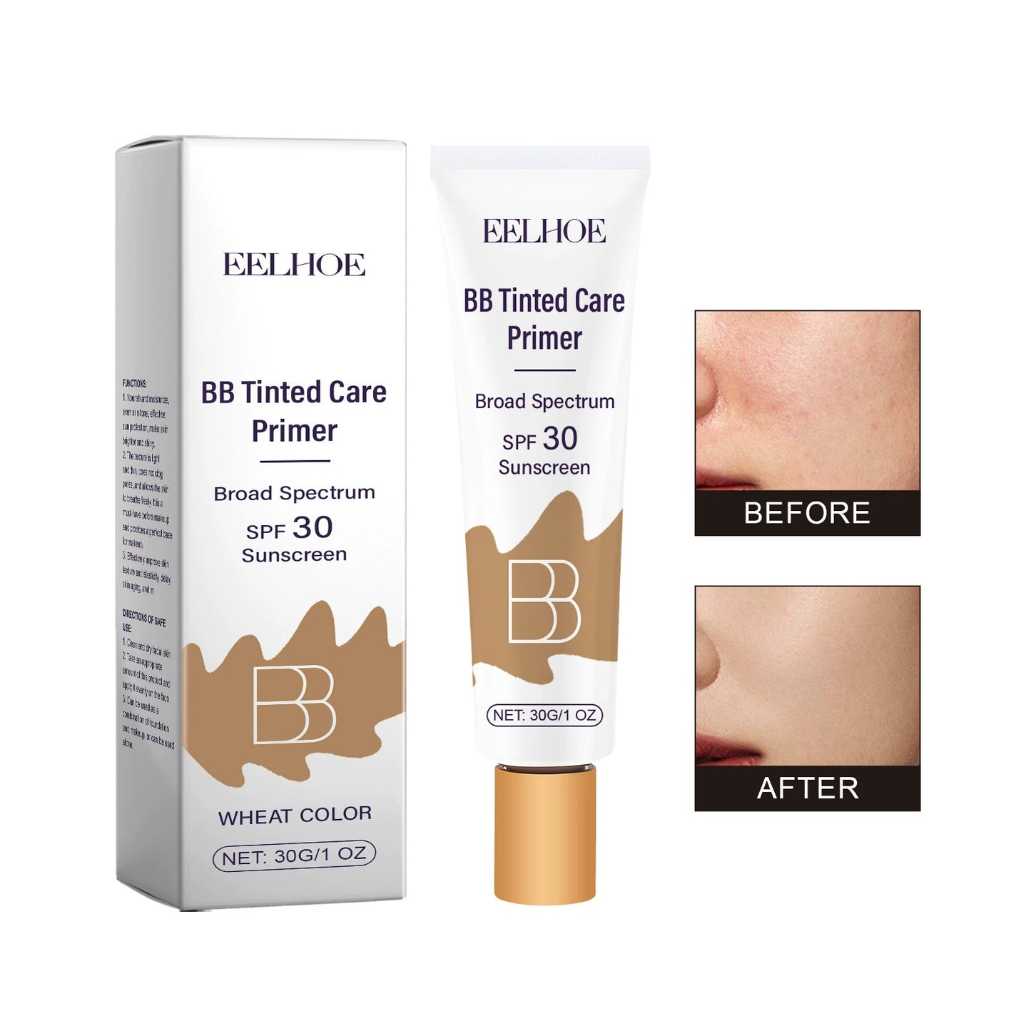 🏆Flash Sale⚡ 50K+ SOLD! 🏆Protective BB Cream – Covers Imperfections, Hydrates & Protects for Natural No-Makeup-#YUN7