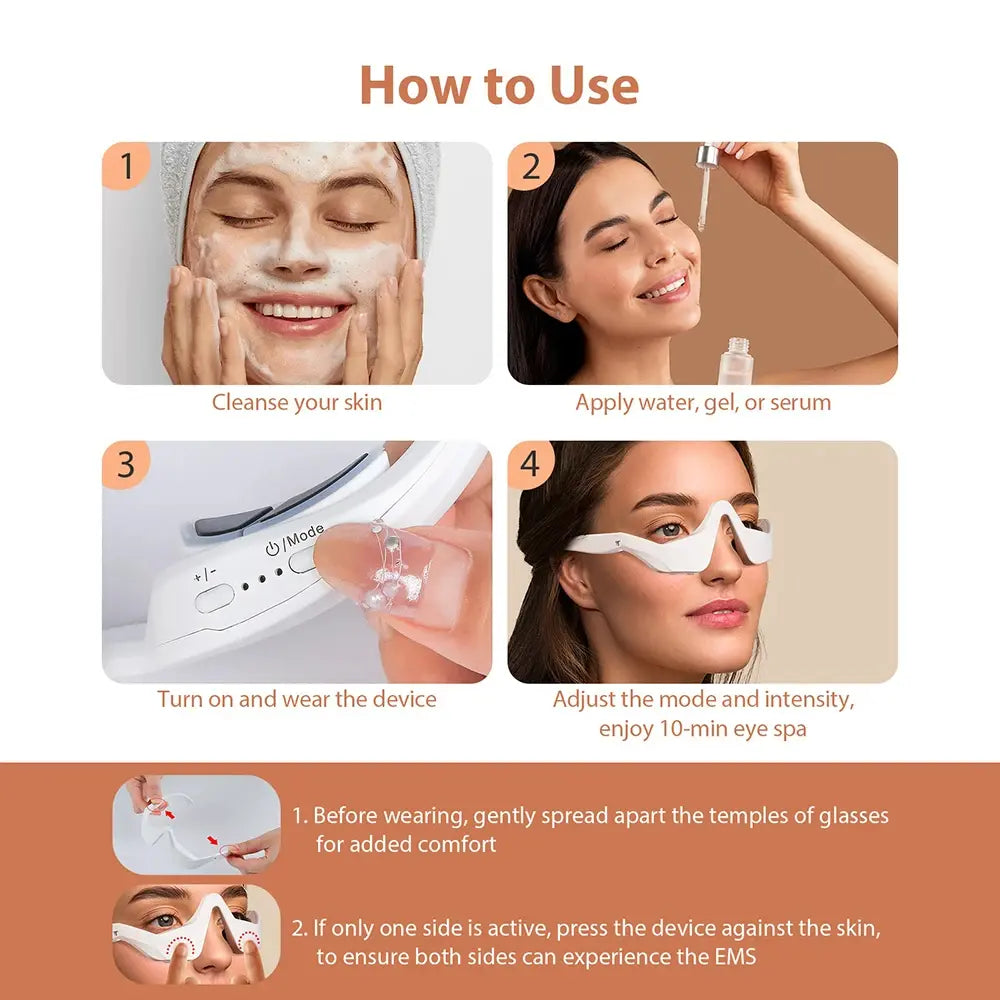⏰️Flash Sale⏰️Limited-Time Offer⏰️Under Eyes Red Light Therapy Eyelift Massager Glasses-886