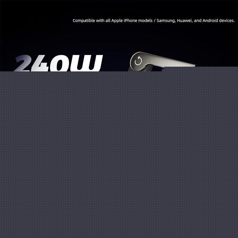 ⚡Official Authorized | MFi-Certified Cables🔥 2-in-1 Invisible Holder Charger Cable - 240W Fast Charging Cord with Built-In Phone Stand-YTY5