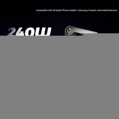 ⚡Official Authorized | MFi-Certified Cables🔥 2-in-1 Invisible Holder Charger Cable - 240W Fast Charging Cord with Built-In Phone Stand-YTY5