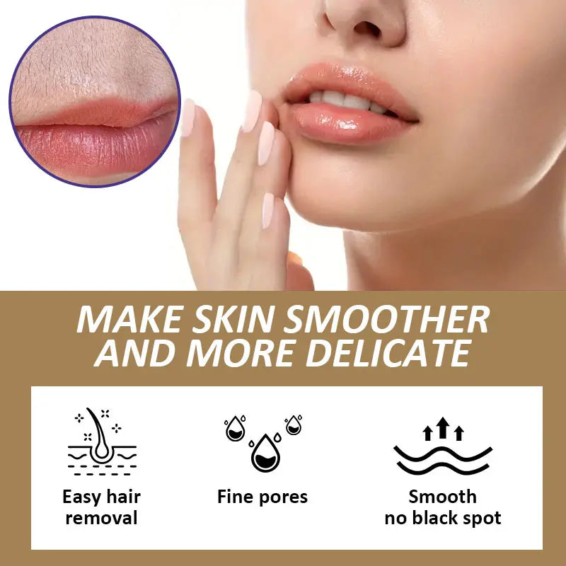 🏆Flash Sale⚡ 50K+ SOLD! 🏆Coconut Oil Facial Hair Removal Cream - Gentle Lip Hair Removal-#YUN7
