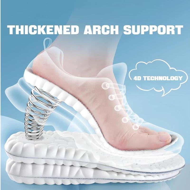 🏆Flash Sale⚡ 50K+ SOLD! 🏆4D Shoe Cloud Insoles for Men Women, Soft Memory Foam Orthotic Shoe Inserts Sports Insoles-#YUN7