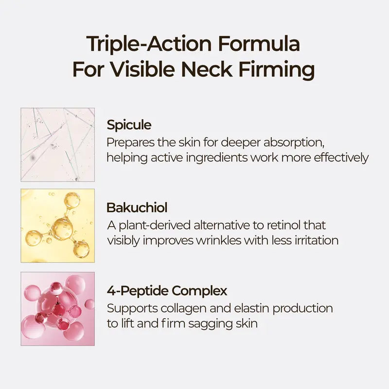 ⚡Crazy-Sale⚡60k-Sold⚡Perfect Neck Wrinkle Care Set Neck Firming Skin Care Set Neck cream Korean Cosmetics-A01