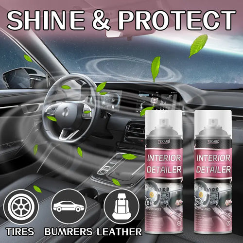 Interior Detailer Restorer Polishes for Leather, Plastic ,Rubber, User Friendly Trim Restorer Safe Auto Detailing Supplies ﻿-A11