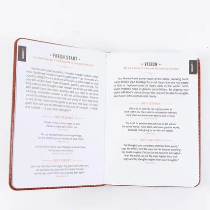 🏆One Minute with God for Men, 365 Days Devotional Journal, Portable Daily Reflections Book, Perfect Gift for Holidays Birthdays Christmas New Year, Self Improvement Journal-A11