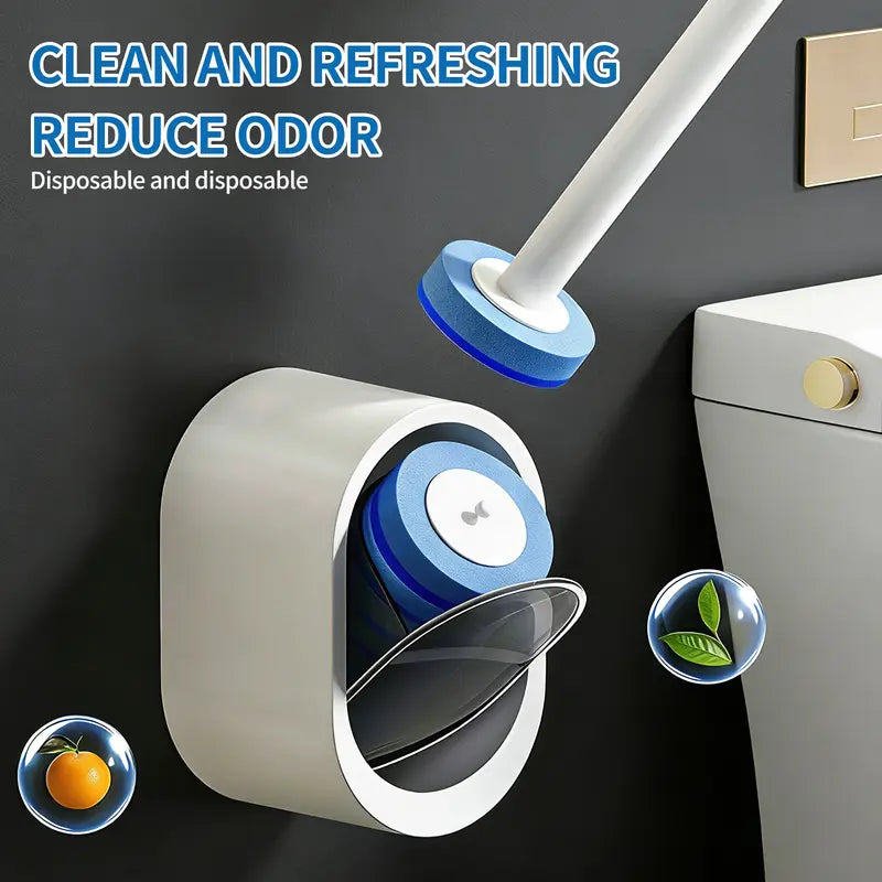 🏆Flash Sale⚡ 50K+ SOLD!💥🏆SOPAMI Toilet Scrubber Kit with Self-Cleaning Disposable Pads -A11