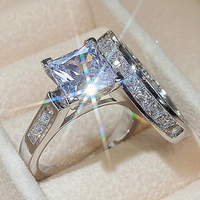 🏆Flash Sale⚡ 50K+ SOLD! 🏆2-Piece Set Fashion Sparkling Cubic Zirconia Rings for Women - Valentine's Day Gift, Wedding Anniversary, Party Jewelry, Bridal Accessory & Romantic Couple Rings-#YUN7