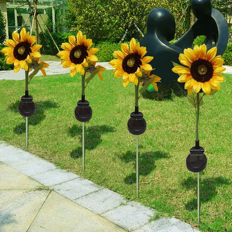 ⚡Crazy-Sale⚡60k-Sold⚡Solar Powered Sunflower Shaped Garden Light,Outdoor Lawn Lamp, Ground Stake Light-886