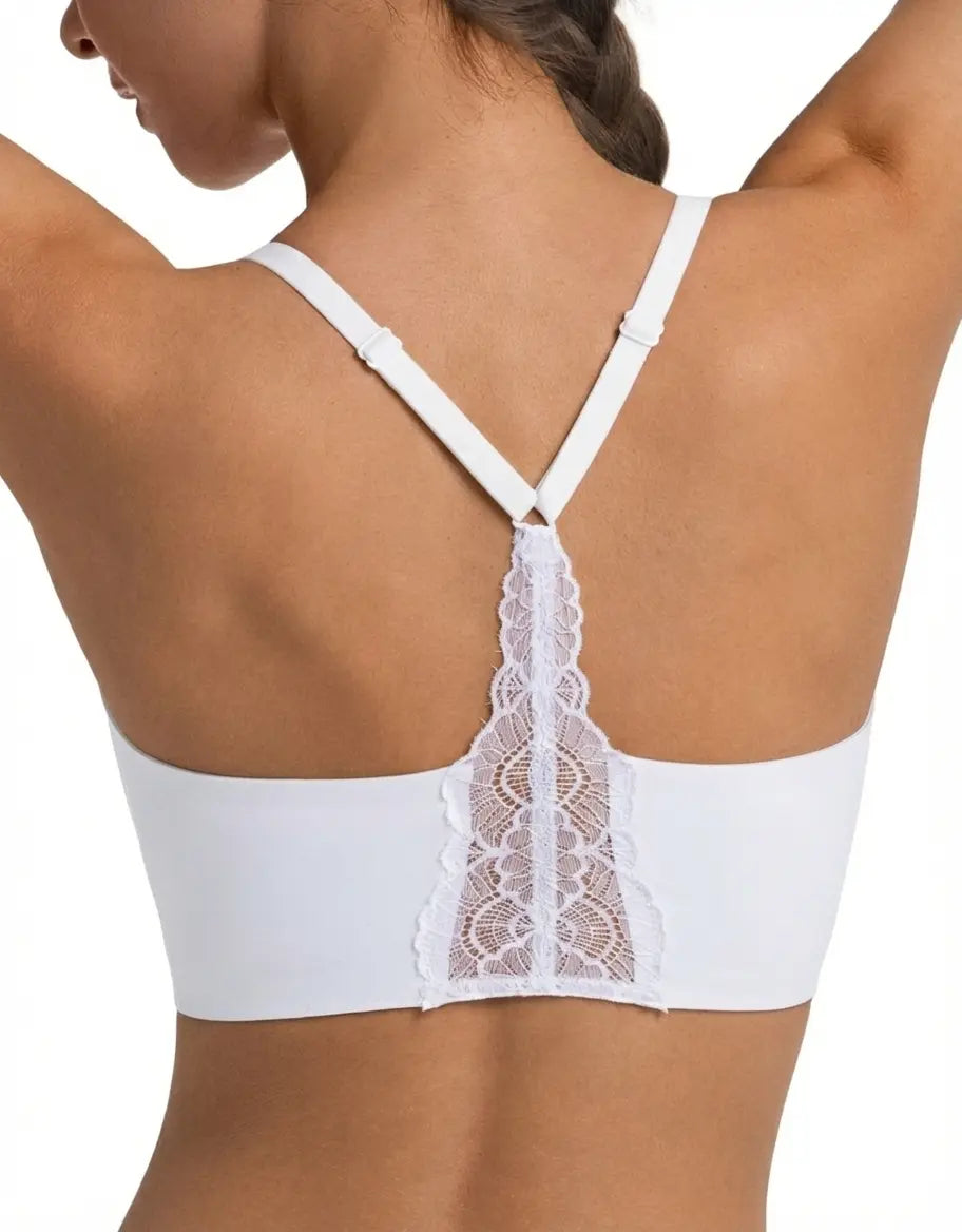 ⏰️Flash-Sale⚡Lace Jelly Bra Bralettes for Women pullover Bra Seamless Wireless Deep V⚡-YTY5