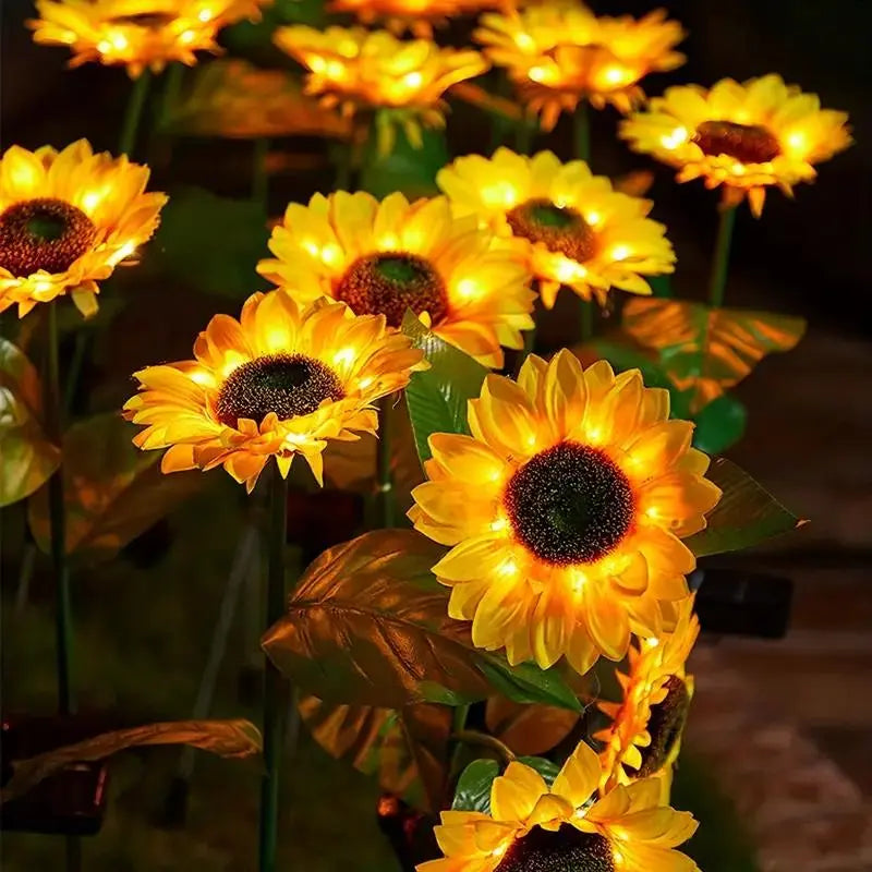 ⚡Crazy-Sale⚡60k-Sold⚡Solar Powered Sunflower Shaped Garden Light,Outdoor Lawn Lamp, Ground Stake Light-886