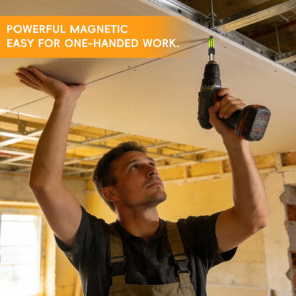 【MothersDayGift】Strong Magnetic Screw Ring: 1/4 Inch/ 6.35 mm Universal Magnetic Screw Holder - Removable Magnetic Screwdriver Drill Bit Holder for Hex Screwdriver and Power Bits-A11