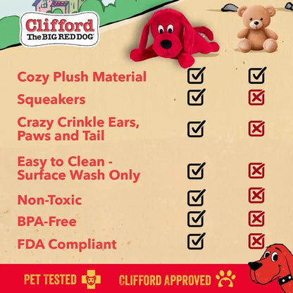 🏆Flash Sale⚡ 50K+ SOLD!💥Clifford Large Dog Toy 🏆-A11