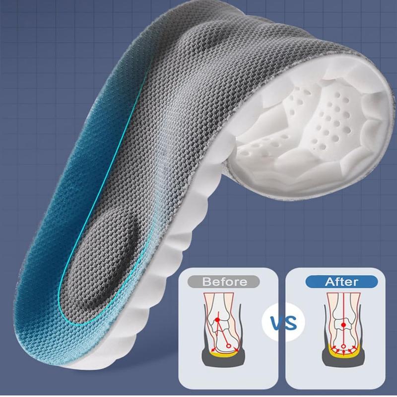 🏆Flash Sale⚡ 50K+ SOLD! 🏆4D Shoe Cloud Insoles for Men Women, Soft Memory Foam Orthotic Shoe Inserts Sports Insoles-#YUN7