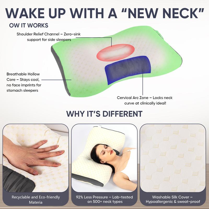 🏆Flash Sale⚡ 50K+ SOLD! 🏆Neck Massage Couple Pillows  - Relieve Pressure, Deep Sleep-#YUN7