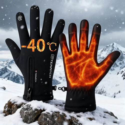 🔥🔥Outdoor Winter Gloves Touchscreen Windproof Full-Finger Fleece Lined for Men Women Sports Travel Daily Activities Unisex-ZZQ