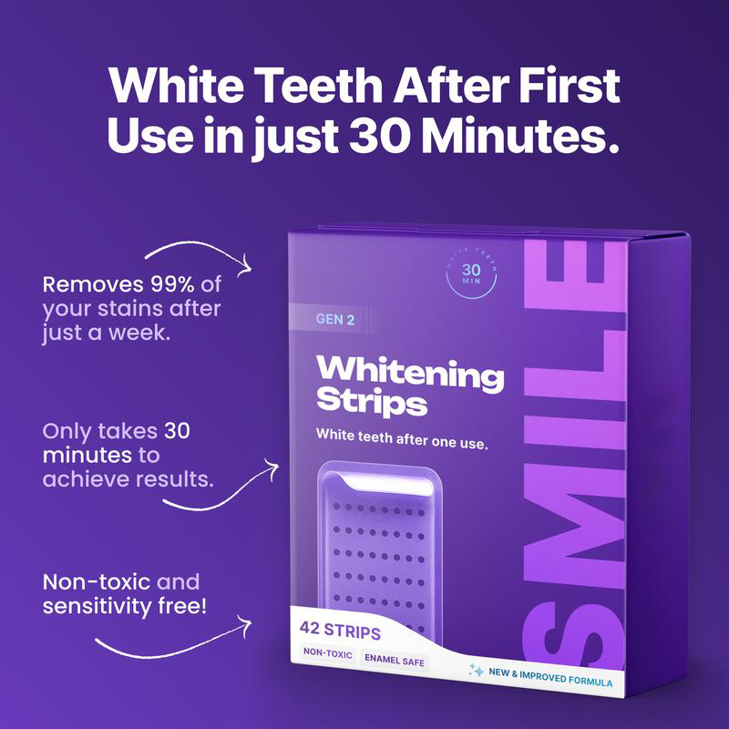 ⏰️Flash-Sale⚡100k-sold⚡Purple Teeth Whitening Strips-YTY5
