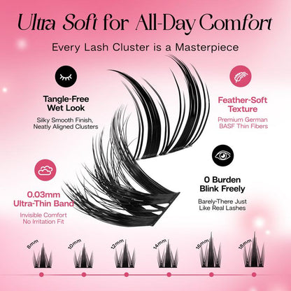🏆Flash Sale⚡ Newly Upgraded！ 🏆Long Lasting Eyelashes Extensions Kit-YTY5