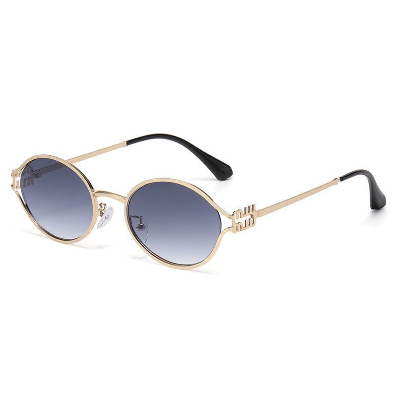 Gold Frame-Gradient Grey
